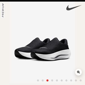 Nike Reina Easyon Slip-On Sneakers - Black/Dark Grey/White